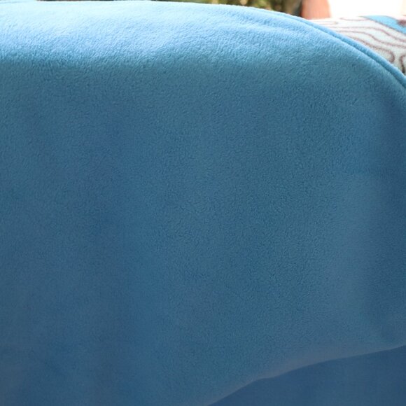 NEW Handmade Fleece Blanket with Sewn Edges Dual Layers Sharks/JAws - Picture 3 of 5